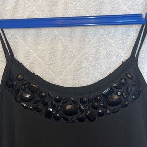 Sister Sam Vintage Black Dress w/Beads